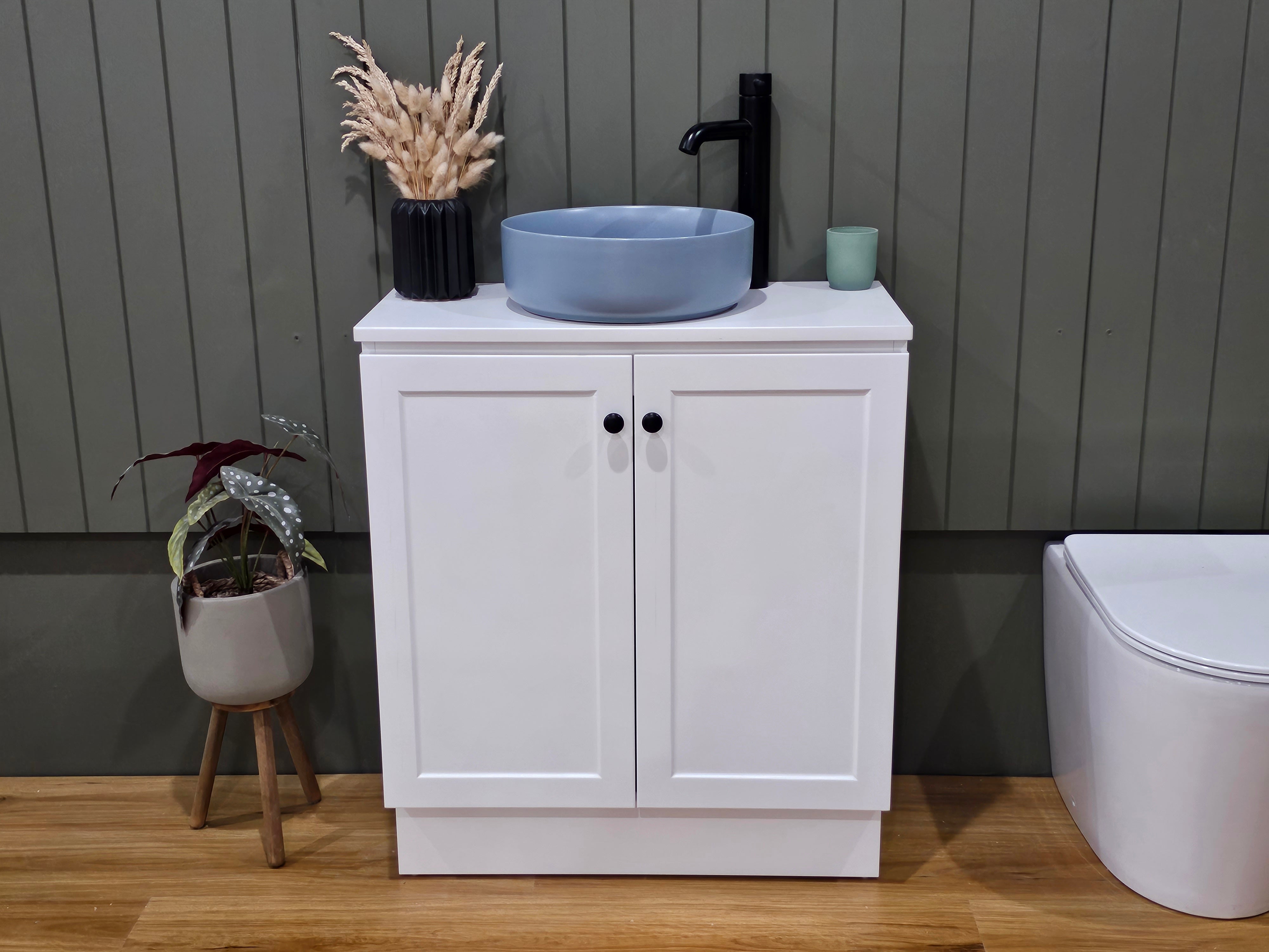 Buy Zara Hampton Shaker Slimline Bathroom Vanity in Melbourne Royal