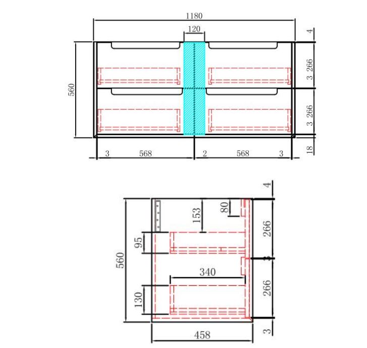 Moreno Wall Hung Vanity 1500mm Single or Double Basin