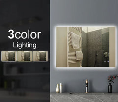 Rectangular Range Back Lit Sharp Edge - 600x750mm, 900x750mm and 1200x800mm