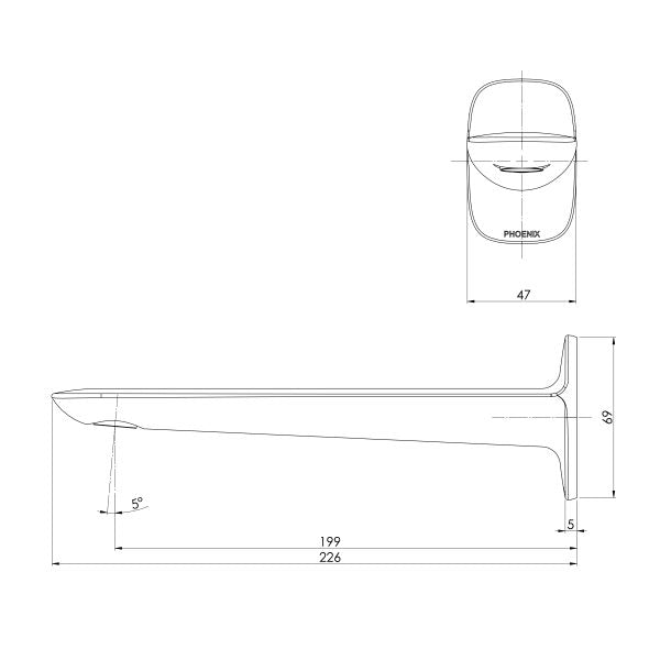 Nuage Wall Basin / Bath Outlet
