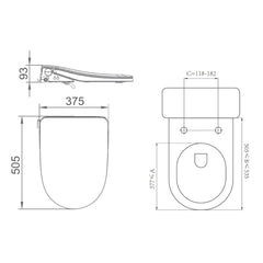 Lafeme Thea Standard Bidet Seat