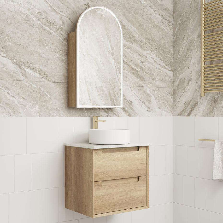Moreno Wall Hung Vanity 600mm