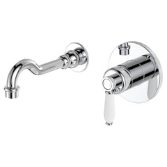 Lillian Wall Basin/Bath Mixer Set