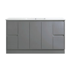 Sammy Matte Grey Freestanding Vanity 900mm - Cabinet Only