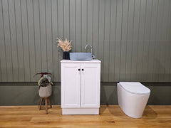 Zara 600mm Hampton Shaker Style Slim Powder room Vanity