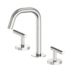 Mecca Lever Basin Set Edge Spout