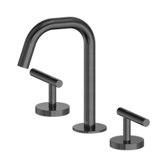 Mecca Lever Basin Set Edge Spout
