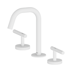 Mecca Lever Basin Set Edge Spout