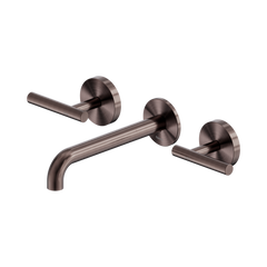 Mecca Lever Wall Basin/Bath Set 185mm Spout