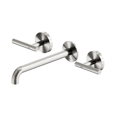 Mecca Lever Wall Basin/Bath Set 220mm Spout