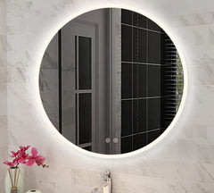 Round Front Lit Led Mirror - 600mm, 750mm or 900mm