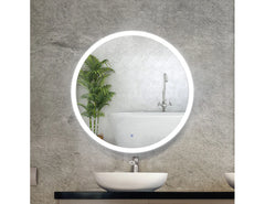 Round front lit LED Mirror Available in multiple sizes