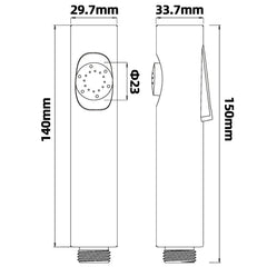 TSI Toilet Bidet Spray