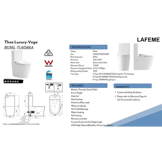 Lafeme Thea Luxury Bidet Seat