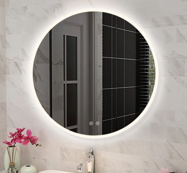 Round Front Lit Led Mirror - 600mm, 750mm or 900mm