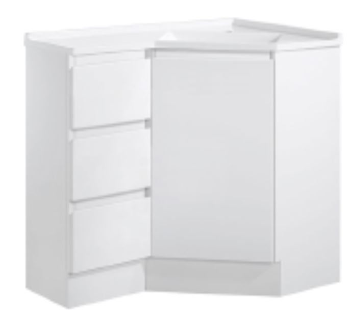 "Corner Collection" Freestanding Corner Bathroom Vanity