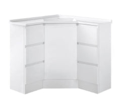 "Corner Collection" Freestanding Corner Bathroom Vanity