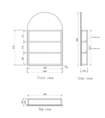 Archie Shaving Cabinet NON LED