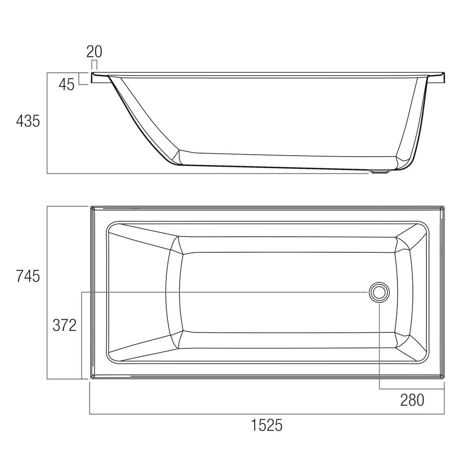 Inset Bath tub - Louve