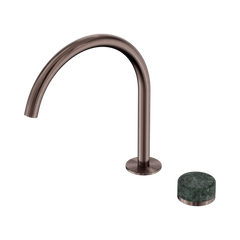 Serenity Progressive Bath/Kitchen Mixer Arc Spout With Verde Alpi Handle