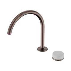 Serenity Progressive Bath/Kitchen Mixer Arc Spout With Carrara Handle