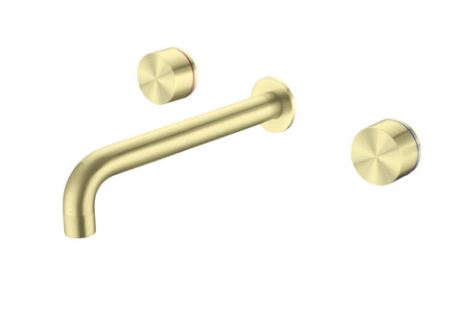 Nero Kara Wall Basin/Bath Set 217mm Spout