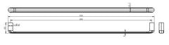 Berlin Single Towel Rail 800mm