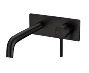 Lucid Pin Series Basin/Bath Mixer with Spout Combo