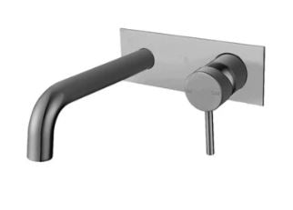 Lucid Pin Series Basin/Bath Mixer with Spout Combo