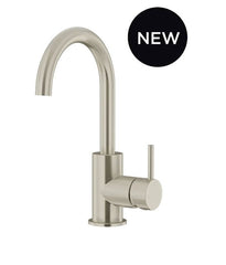 Round Gooseneck Basin Mixer with Cold Start