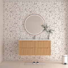 Berlin Wall Hung 1200mm Timber Fluted Vanity