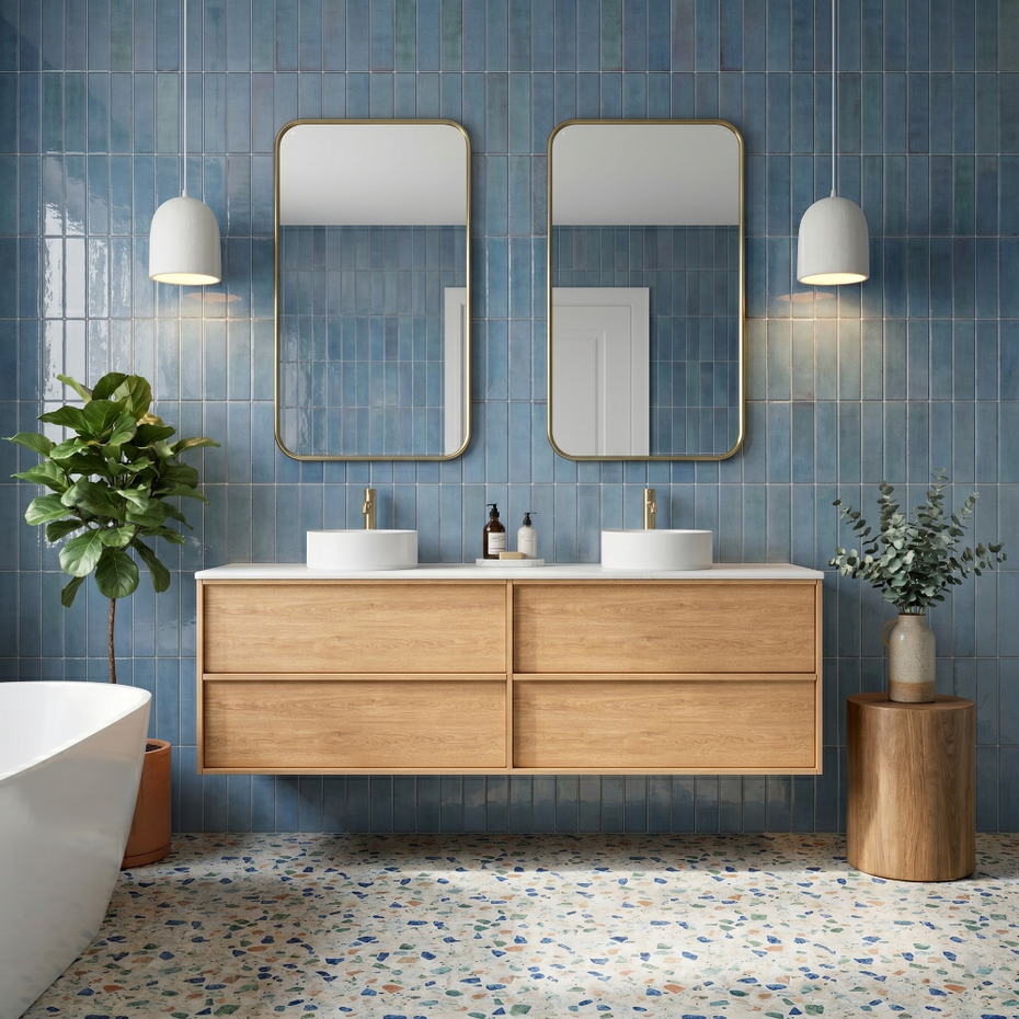 Mildura Wall Hung 1500mm Double Vanity