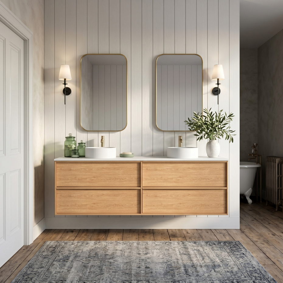 Mildura Wall Hung 1800mm Double Vanity
