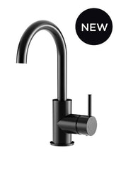 Round Gooseneck Basin Mixer with Cold Start