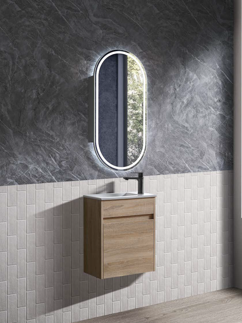 Blair Powder Room Vanity - Available in Timber and White