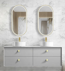 Boston Light Grey Vanity - Cabinet Only