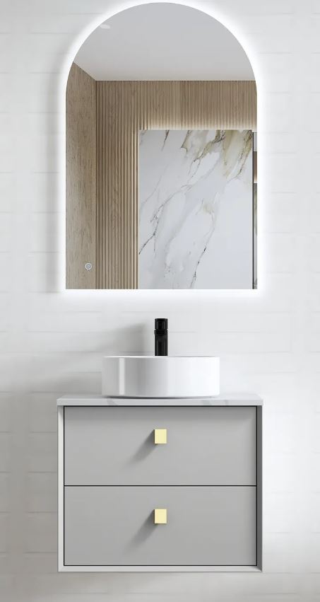Boston Light Grey Vanity - Cabinet Only