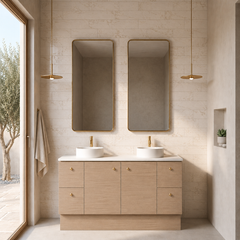 Boston Freestanding 1500mm Double Basin Bathroom Vanity