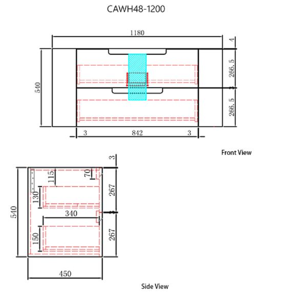 Briony Wall Hung 1200mm