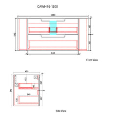 Curva Wall Hung 1200mm
