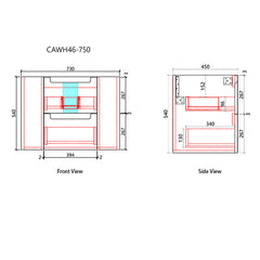Curva Wall Hung 750mm