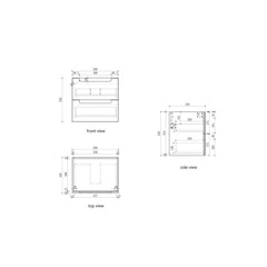 Lovina Wall Hung Vanity - 600mm