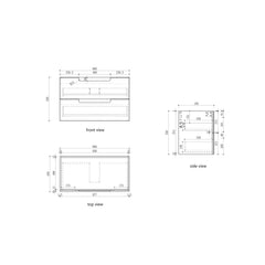 Lovina Wall Hung Vanity - 900mm