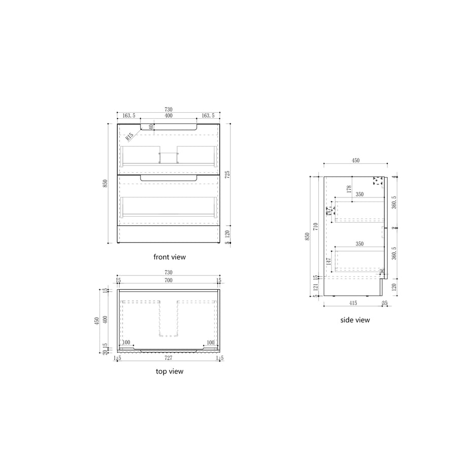 Lovina Floor Standing Vanity - 750mm