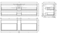Grove Wall Hung 1500mm Single Basin Natural Oak Vanity