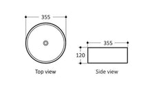 Artis Ultra Slim Round Basin 355mm