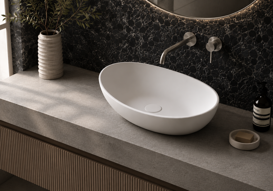 Regent Solid surface Oval basin