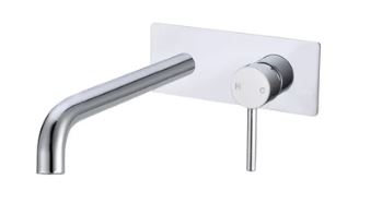 Lucid Pin Series Basin/Bath Mixer with Spout Combo