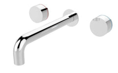 Nero Kara Wall Basin/Bath Set 217mm Spout