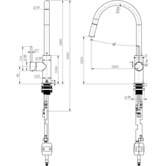 Star Mini Pull Out Kitchen Mixer STRM005